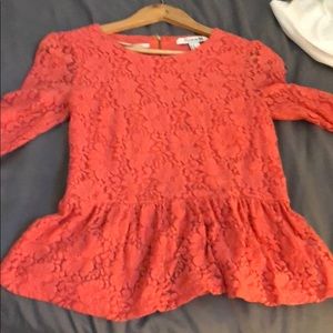 Coral pink shirt